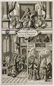 Frontispice de The History of the Reformation of the Church of England: The Second Part par Gilbert Burnet (1643-1715), pub. par Richard Chiswell (1639-1711), 1681 - English School